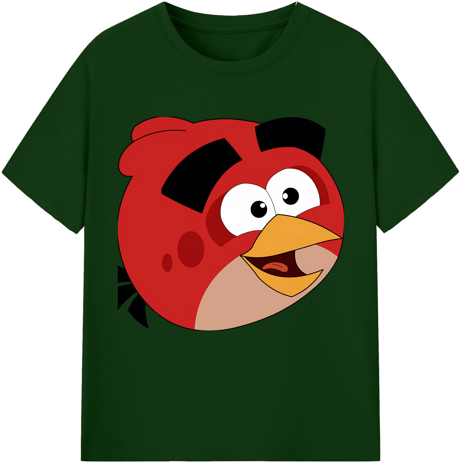 （画像用） Angry Birds アングリーバード 綿100％半袖Tシャツ（フロントプリント）